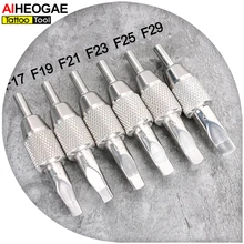Тату Наконечник Ручка F Размер из нержавеющей стали Большая татуировка ручка наконечник для тату-машинка игла TG2139