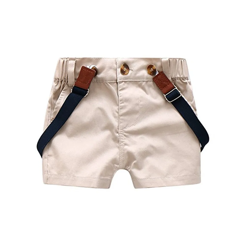 LONSANT г. Летняя модная одежда для мальчиков летняя джентльменская Бабочка для маленьких мальчиков, рубашка с короткими рукавами+ комбинезон, шорты, комплекты