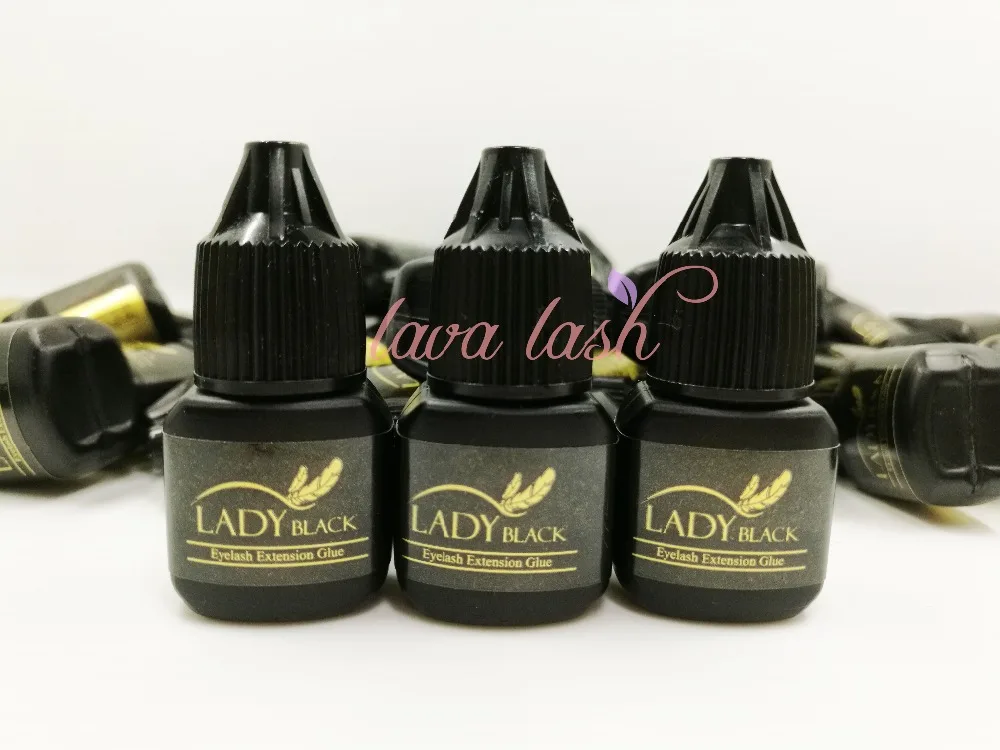 

Free shipping eyelash extensions lady glue black Without Sealed Bag 3 bottles/lot 5ml low irritation for sensitive skin