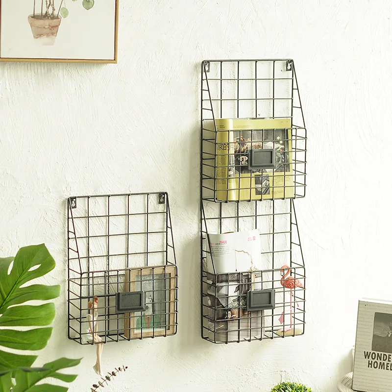 الرفوف مجلة تخزين الرف جدار ديكور المنزل زهرة وعاء تخزين الرف حامل معدن الحديد مقهى محل ديكورات عرض رفوف الرف