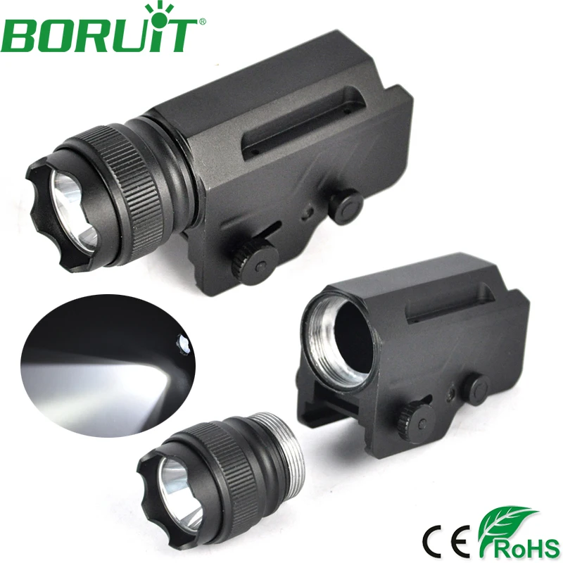 

BORUiT Bright 1600lm XML L2 LED Tactical Gun Flashlight Portable Torch Light Waterproof Camping Hunting Lantern Lamp Aluminum