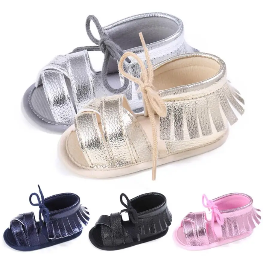 Shaunyging#4031 мягкие детские туфли для новорожденных девочек и мальчиков Нескользящие Детские кроссовки сандалии с кисточками