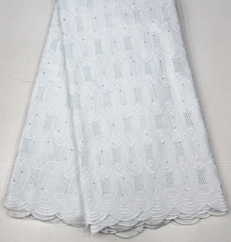 

High Quality White Color Swiss Voile Lace 2018 African Voile Swiss Lace Fabric African Swiss Cotton Voile Lace Fabric For Cloth