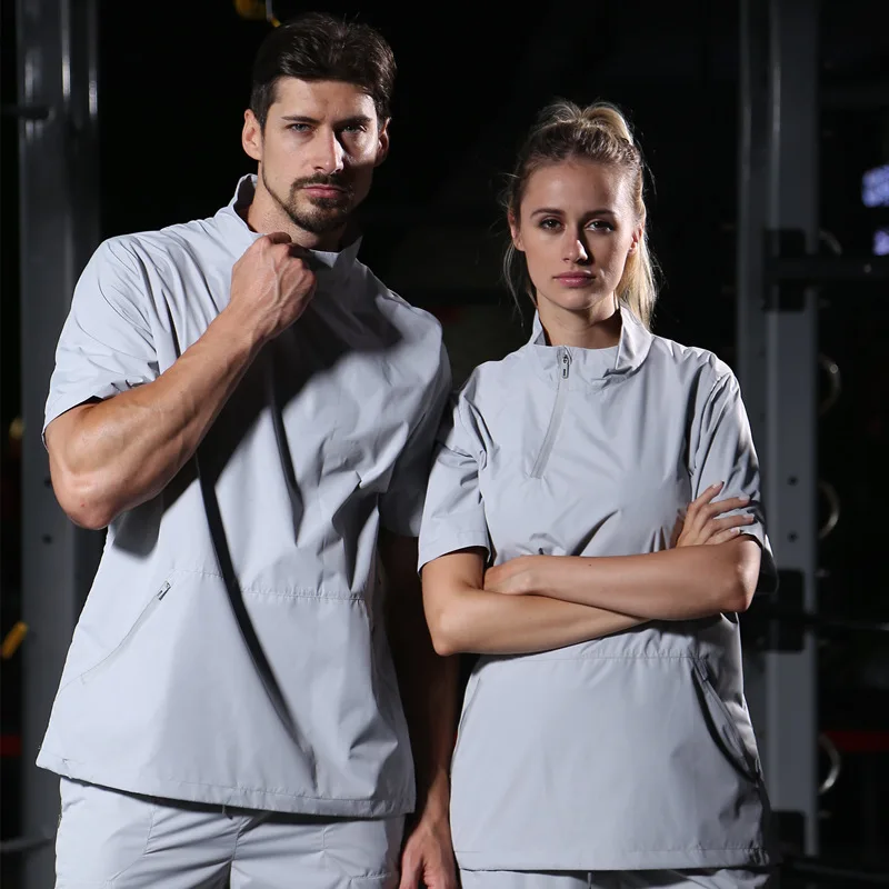 2018 Sweat Suit Womens Mens Sports Running Suits Fitness Lose Weight 2pcs Gym Sportswear Fitness Track Training Suits 2018 Sweat Suit Womens Mens Sports Running Suits Fitness Lose Weight 2pcs Gym Sportswear Fitness Track Training Suits
