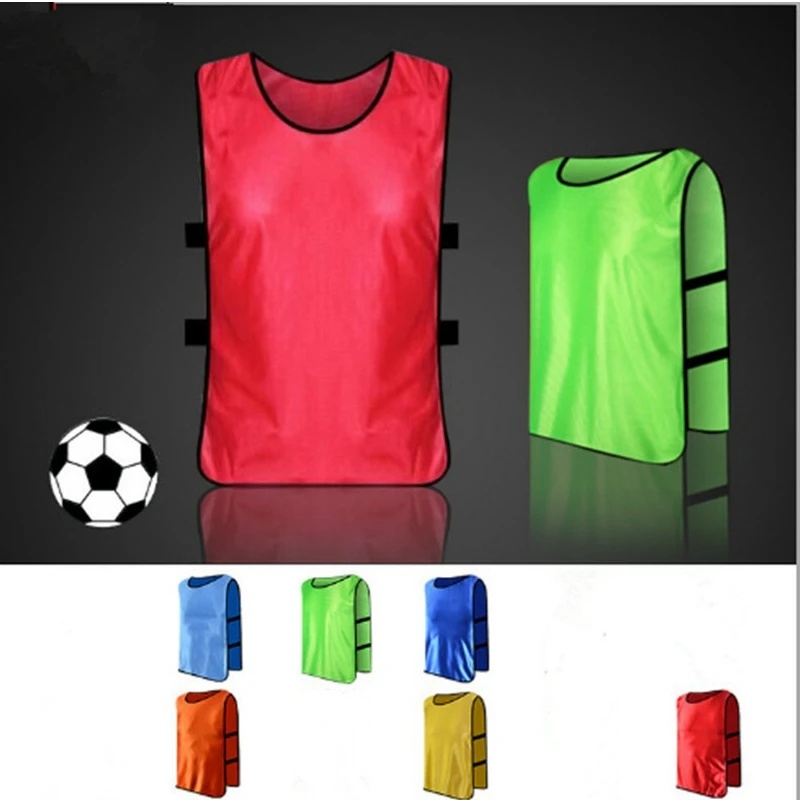 Kids Sports Soccer Vest Adult Basketball Training Shirt Child Football Match Suit Solid Volunteer Vest HCH9078