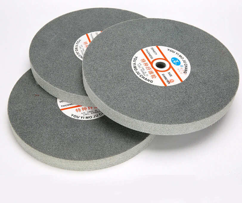 Metal polishing wheel 200*25mm 7p Non woven abrasive wheel Nylon Fiber