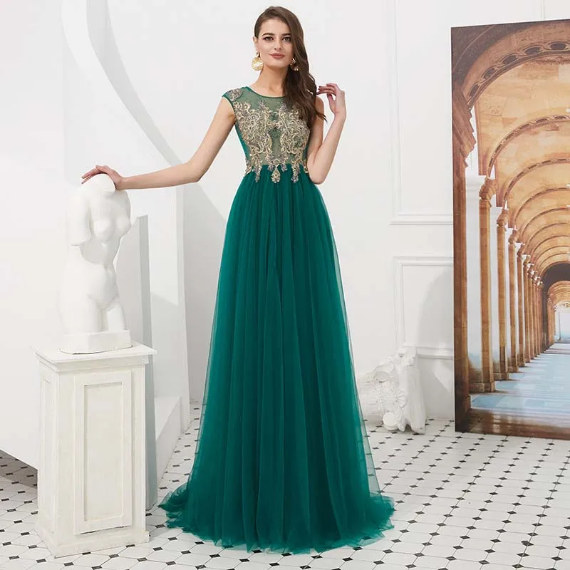 Lakshmidress/элегантное зеленое мусульманское вечернее платье со съемным шлейфом