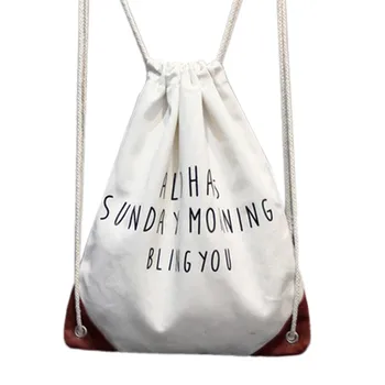 

Aelicy Luxury Women Drawstring Printing Backpack Bag Fresh College Students School Bagpack Girls Mochila Feminina Sack Bags