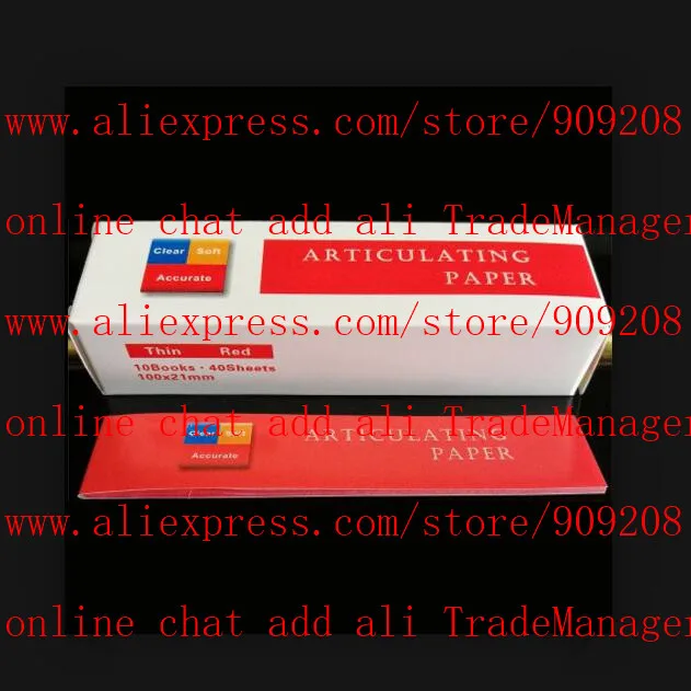 dental lab denture laboratory straight red articulating paper thin 30um