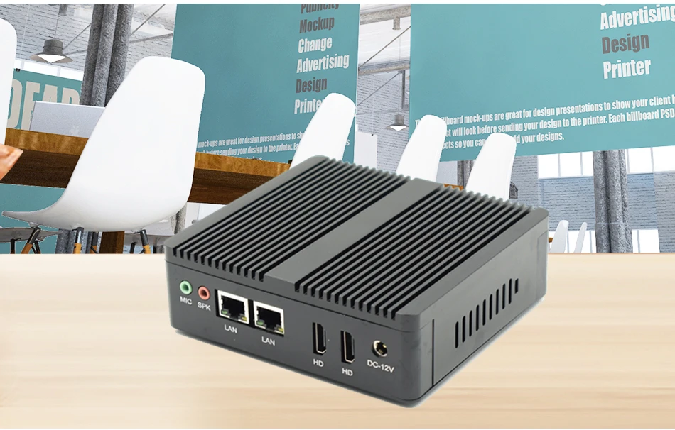 Процессор EGlobal fanless Мини ПК Intel N3160/J3160 J1900 4 ядра Pfsense Barebone Мини компьютер мини-сервер 2* Gigabit LAN(RJ-45) 300 м Wi-Fi