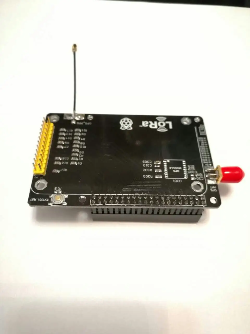 

For SX1301 module adapter (to raspberry pie) contains GPS module