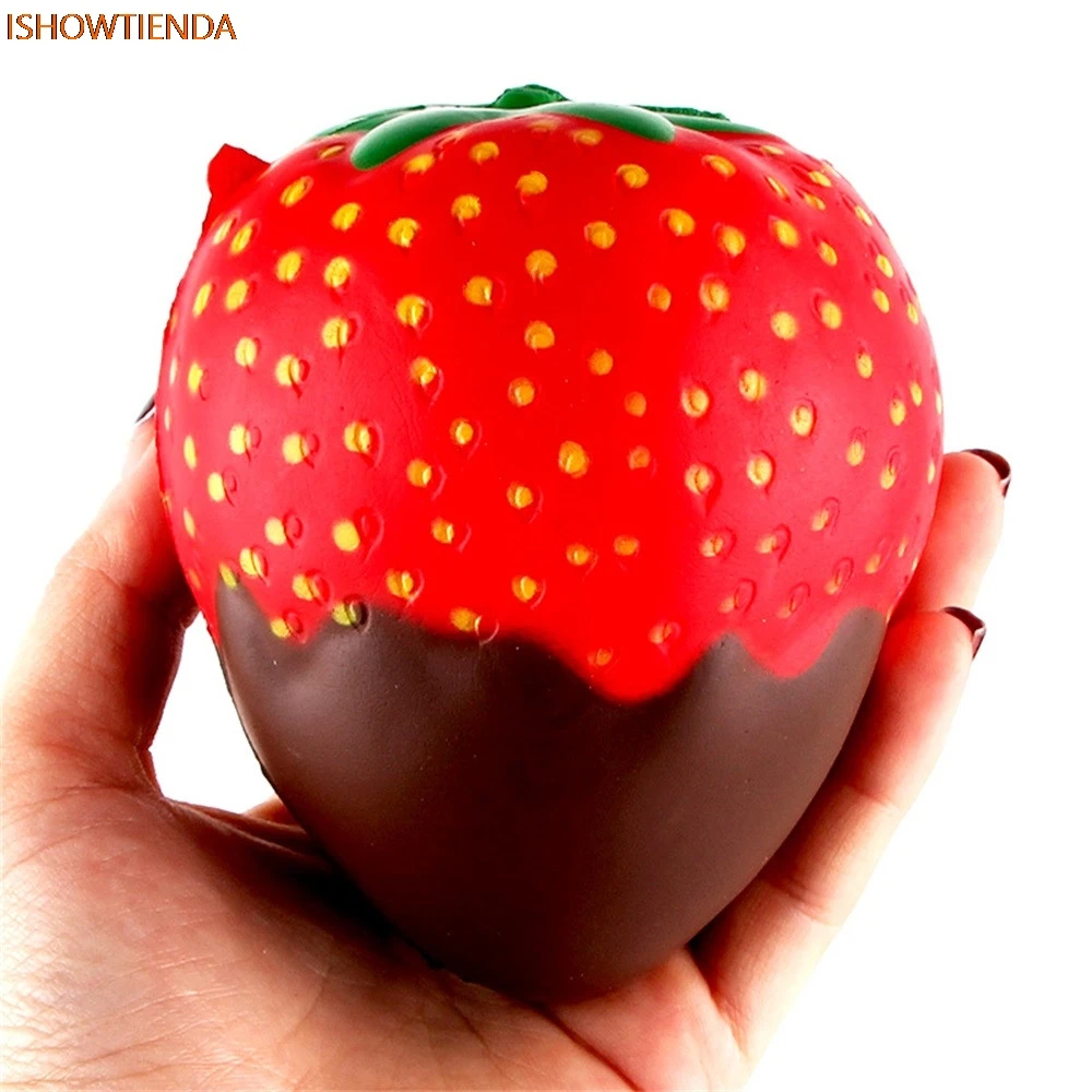 

11.5cm Strawberry Scented Squishy Slow Rising Squeeze Toys Jumbo Collection PU Galaxy Cut