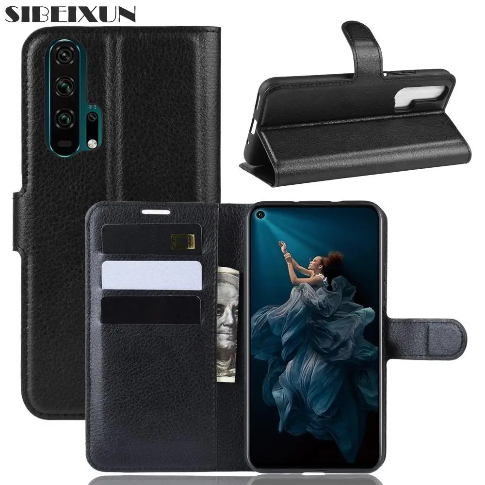 SIBEIXUN Luxury PU Leather Flip Case For HuaWei honor 20 pro Wallet Stand for Lite | Мобильные телефоны и аксессуары