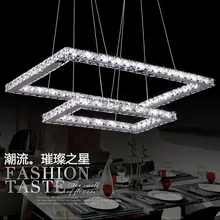 Роскошный хрустальная люстра светодиодные лампы Номинальное напряжение 90-260 В гостиная столовая люстра