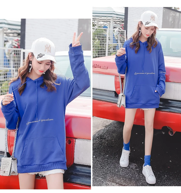 UHYTGF Корейская спортивная куртка с капюшоном женская спортивная куртка плюс размер блузка пальто тонкая секция письмо Спортивная одежда