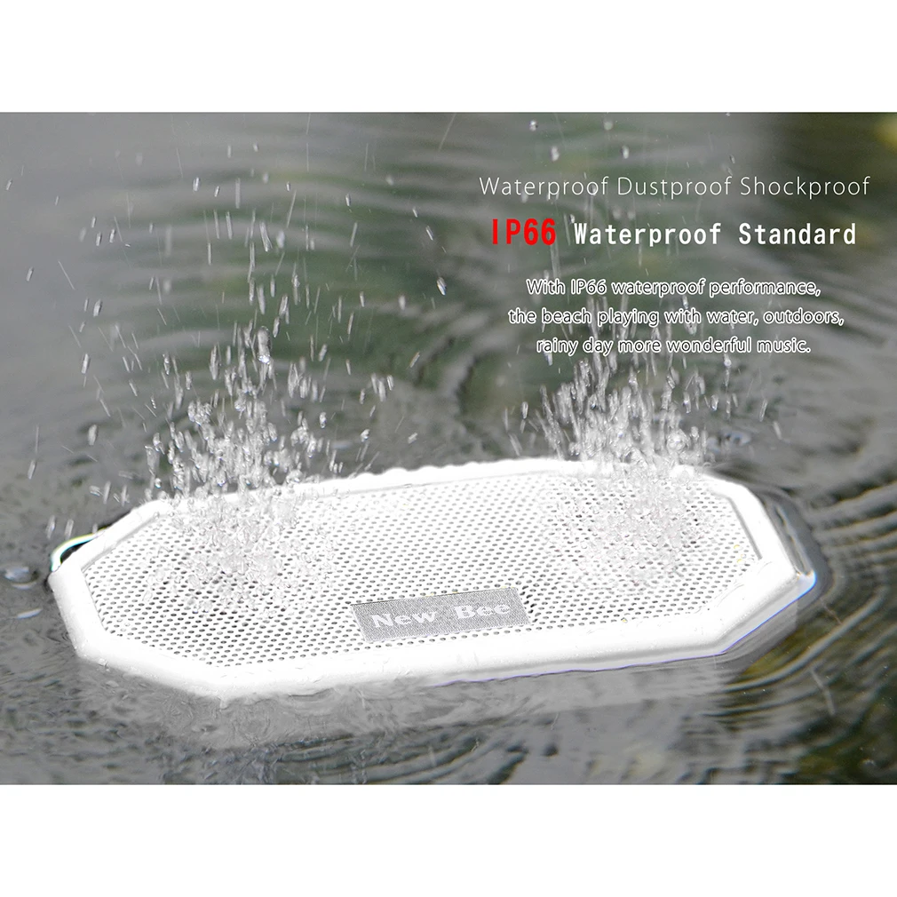 

Portable Wireless Bluetooth Speaker Pocket Waterproof Shockproof with Mic V4.0 for Smart Phone