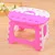 Синий Розовый пластмассовый складной стул Para детский толстый оттоманский мебель для дома для ребенка сидя ужин стулья для пикника - Цвет: Розовый