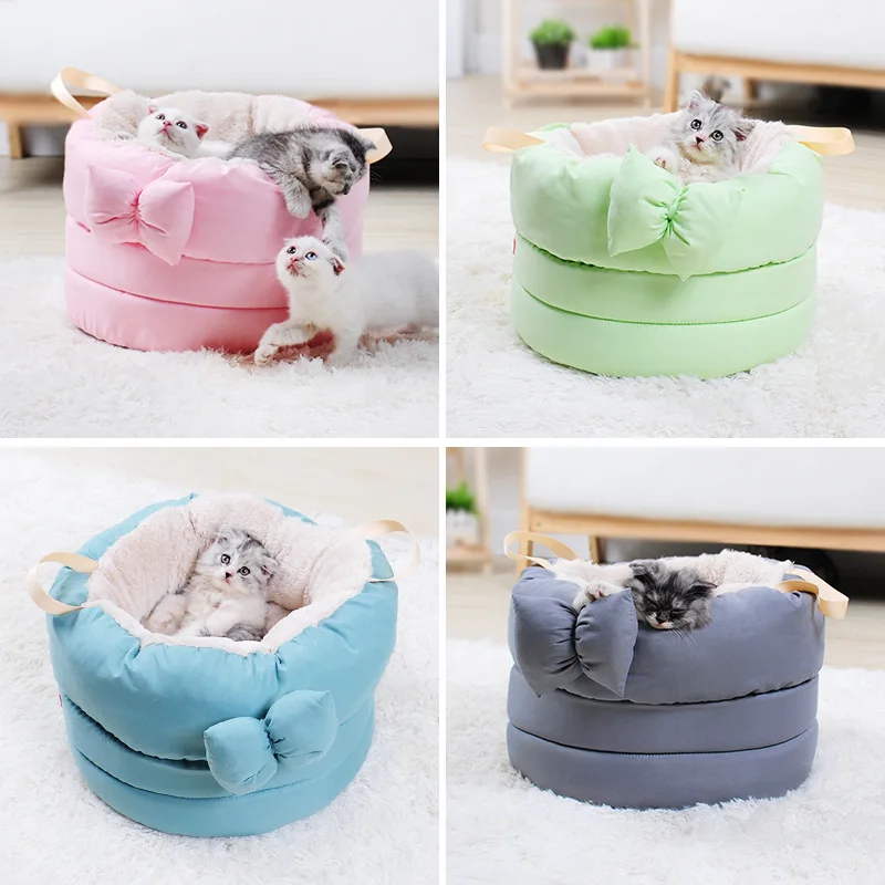 Pet Bed Thick Warm Puppy Deep Bed Deep Sleep Cat Sleeping Bag Chihuahua