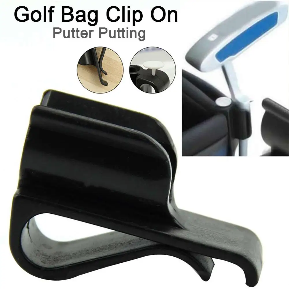 

Golf Bag Clip On Putter Putting Organizer Club Durable Ball Clamp Holder Marker