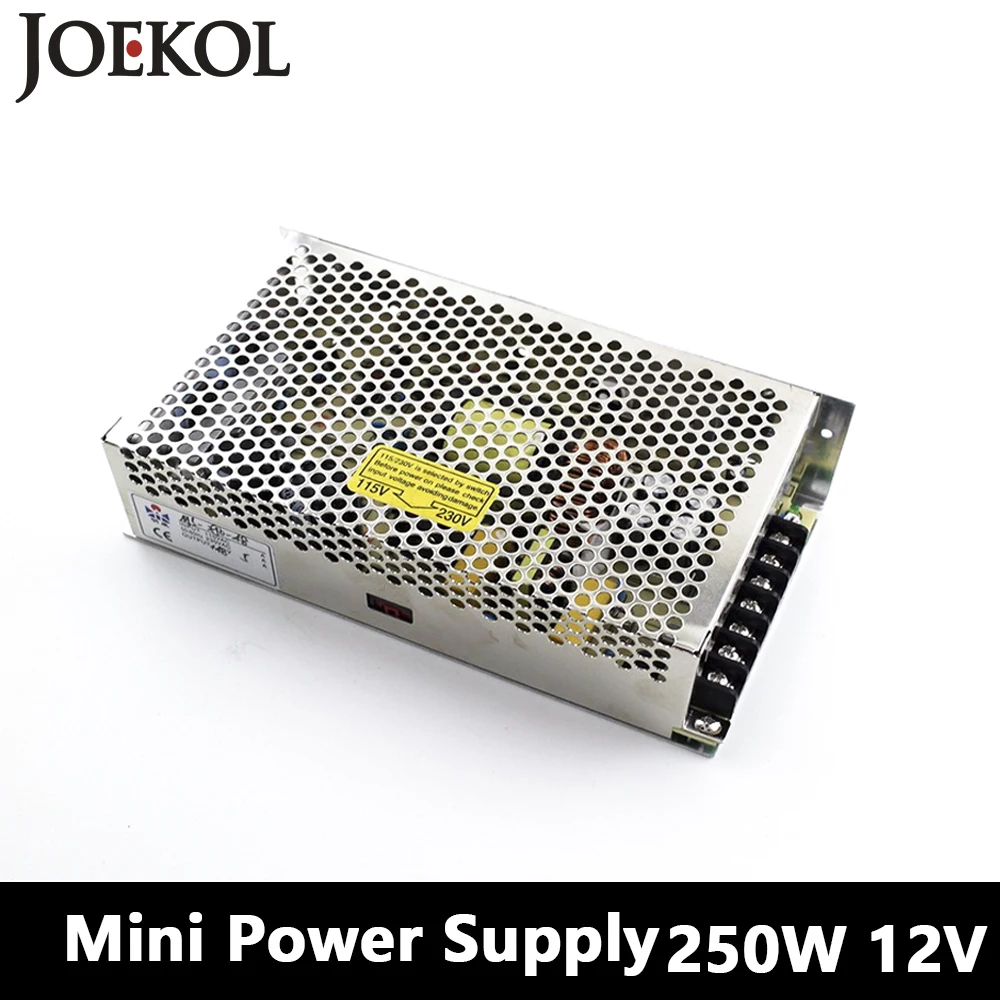 

Mini Switching Power Supply 250W 12v 20A,Single Output Ac-Dc Converter For Led Strip,AC110V/220V Transformer To DC 12V