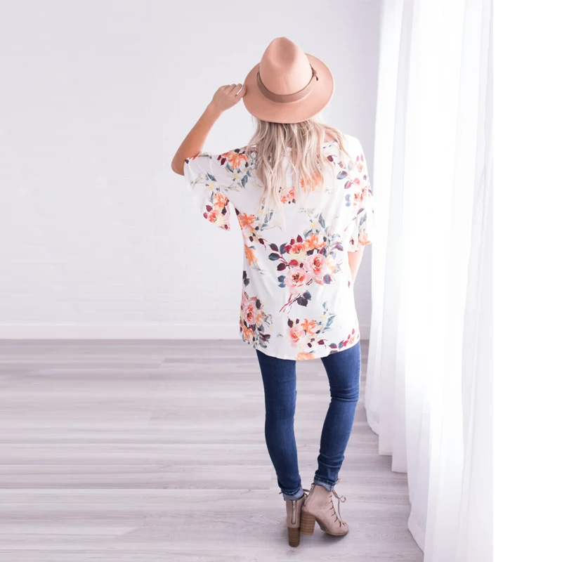 maternity blouse-maternity tops-maternity tshirt-white back AS1752