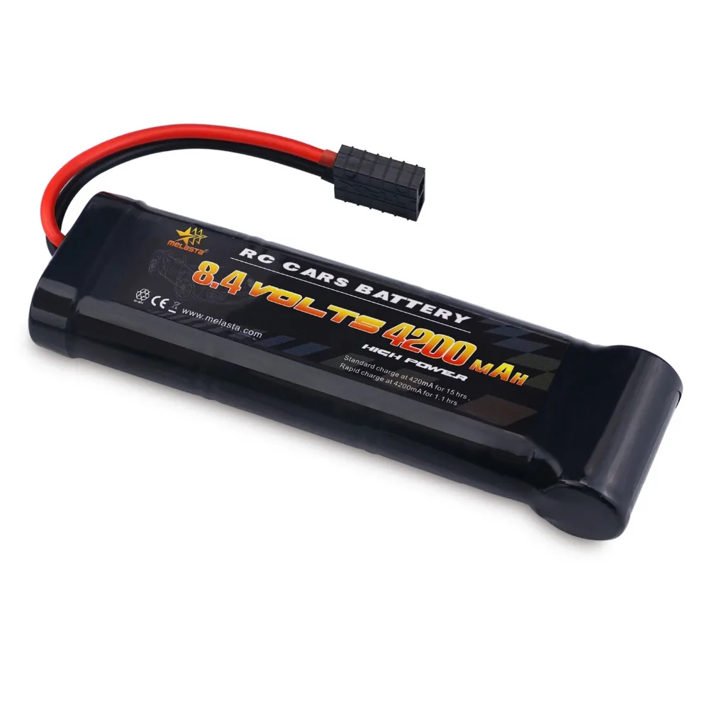 Melasta 8,4 V 4200mAh 7-Cell плоский аккумулятор NiMH с разъемом Traxxas/Tamiya для дистанционного управления гоночными автомобилями RC Toys