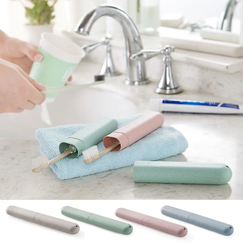 

Travel Toothbrush Holder Case Portable Toothbrush Cover Box Camping Anti-Bacterial Toothbrush Storage Bathroom Accessories