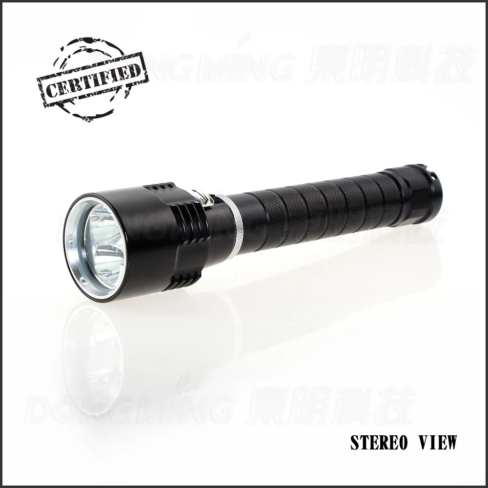 

Tactical flashlight Diving 4.2V 3 x CREE XM-L XML T6 white Waterproof lampe torche underwater flashlight on two 18650 batteries