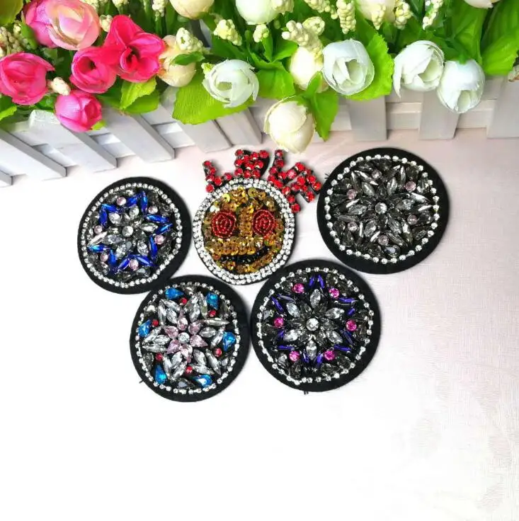 Evil Eye Rhinestone Patches, Eyes Applique, Beaded Sew On