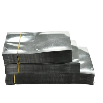 

2018 New 100 Pcs/lot Aluminum Foil Bag Pouch Mylar Vacuum Silver Food Storage Flat Bags 3 Sizes