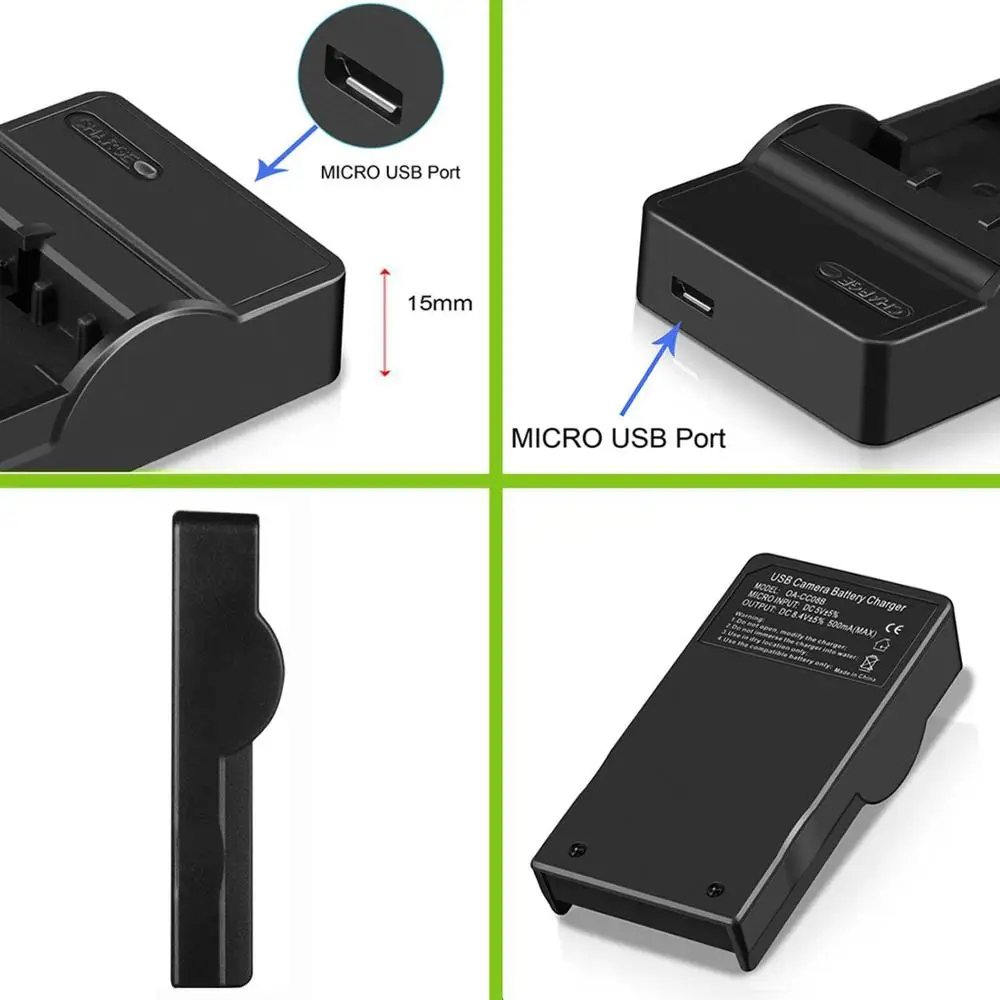 DMW-BLH7E BLH7PP USB зарядное устройство для цифрового фотоаппарата Panasonic Lumix DMC-GM1 DMC-GM5 DMC-GF7 DMC-GF8 DMC-GF9 Камера Батарея зарядное устройство