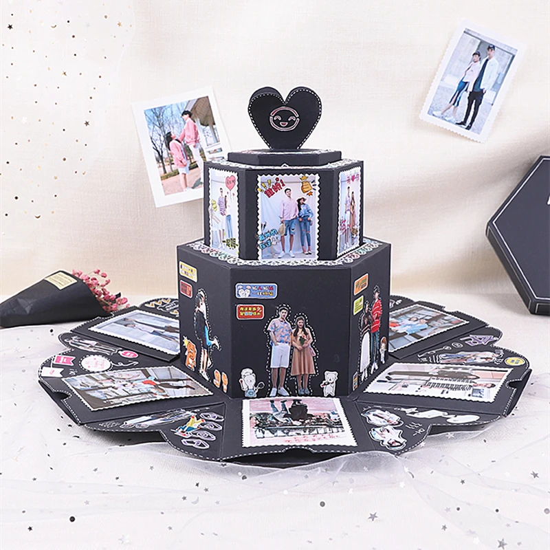 Diy Sammelalbum Uberraschung Kuchen Explosion Box Explodierenden Geschenk Fur Jahrestag Hochzeit Fotoalbum Geburtstag Geschenk Box Drop Verschiffen Photo Albums Aliexpress