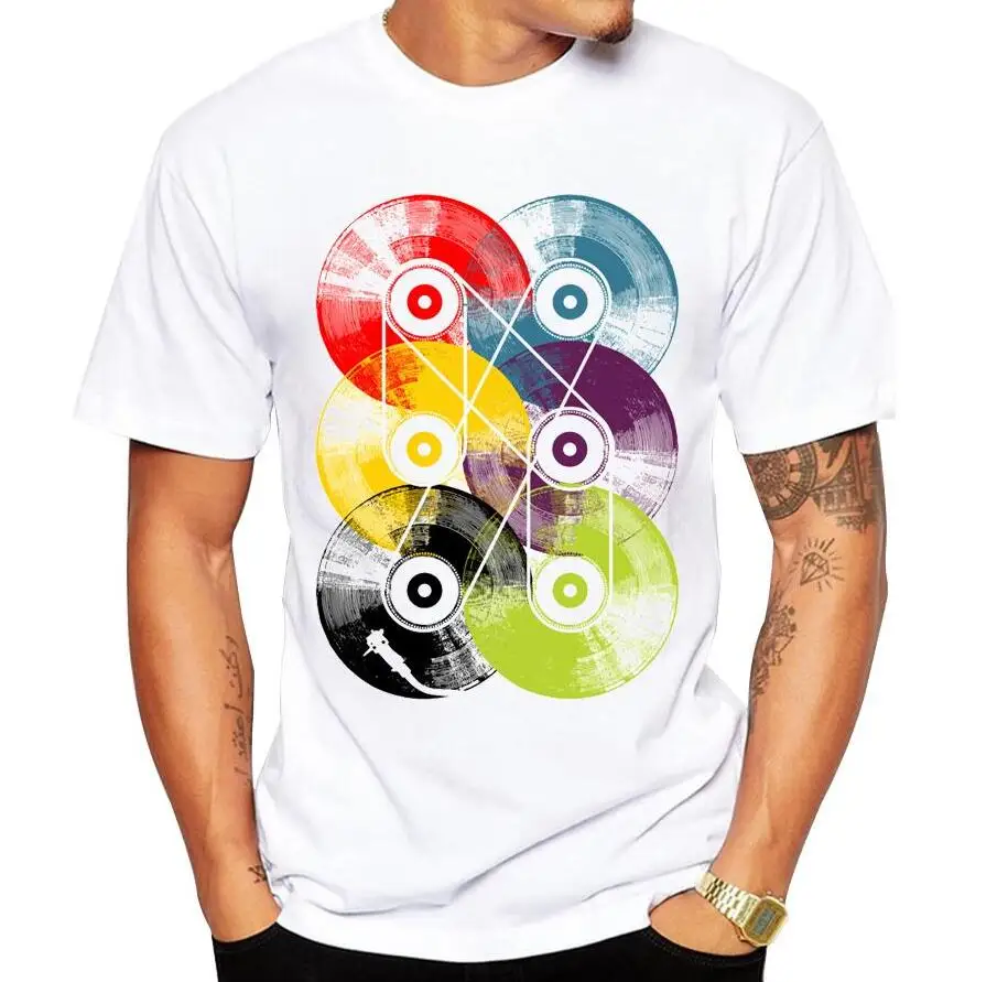 Мужская футболка с изображением единорога, футболка с коротким рукавом и круглым вырезом, модные топы с рисунком кота в стиле хип-хоп, мужские топы, хипстер, Радужный Единорог - Цвет: 1