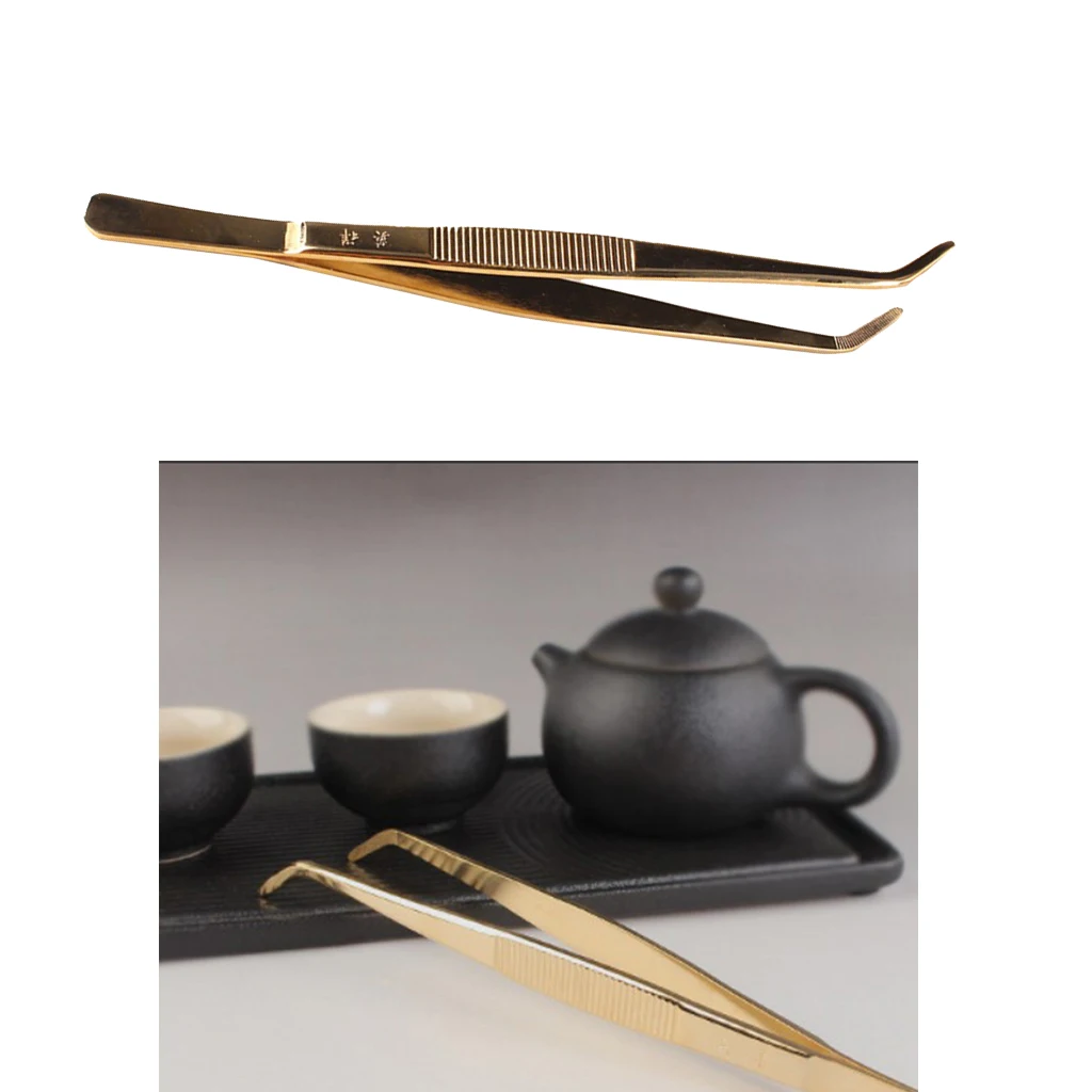 

Pure Copper Tea Tweezer/Clip/Needles & Cutters Gongfu Tea Utensil Set Accessories Ceremony 8.85 inch