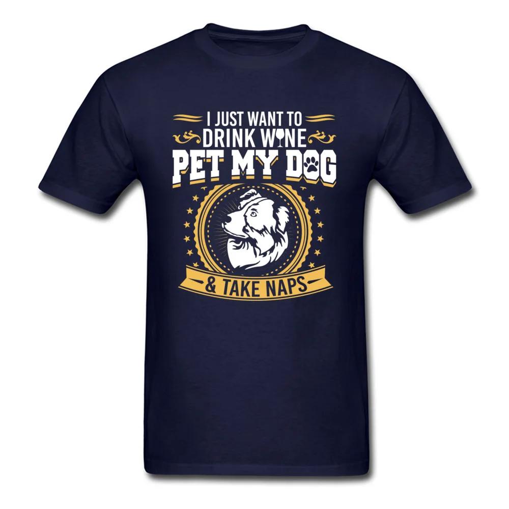 Australian Shepherd Pet My Dog Drink Wine_navy