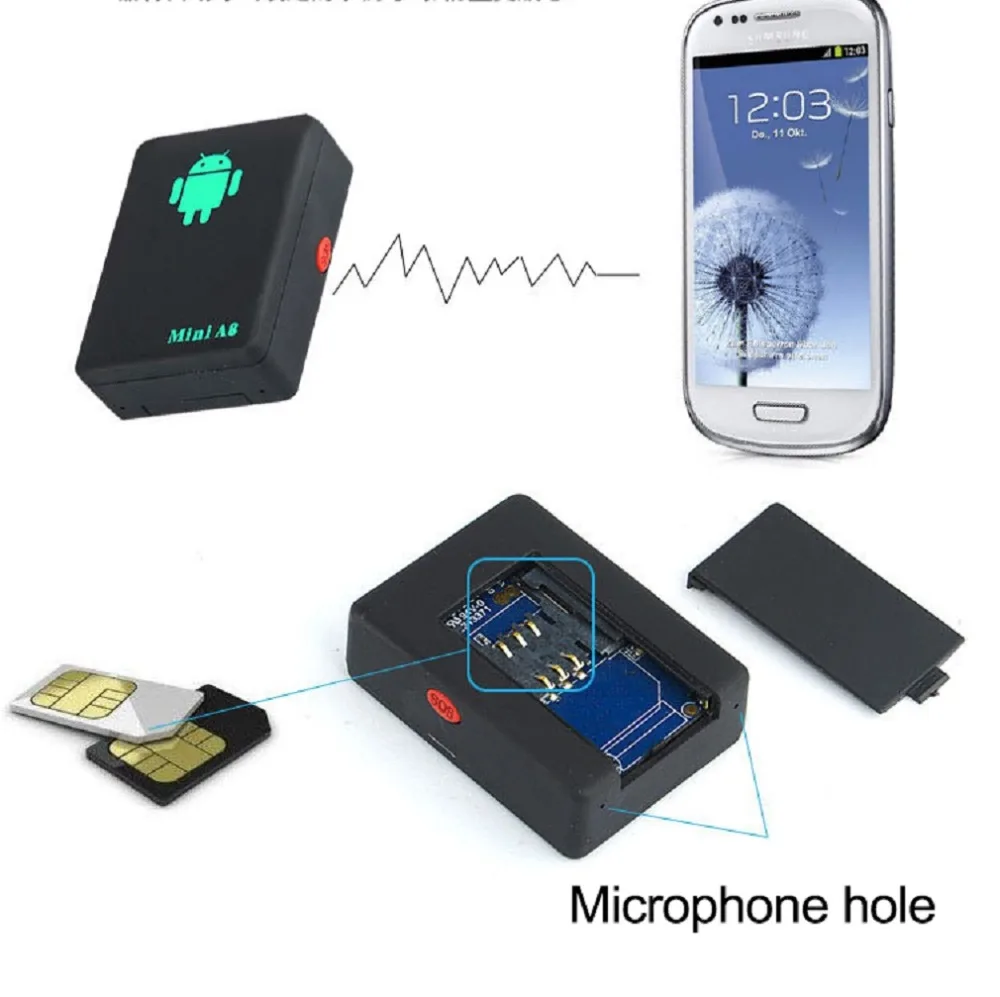  A8 Mini GSM/GPRS Tracker Globale Realzeit GSM GPRS Tracking-Gerät Mit SOS-Taste für Autos Kinder El
