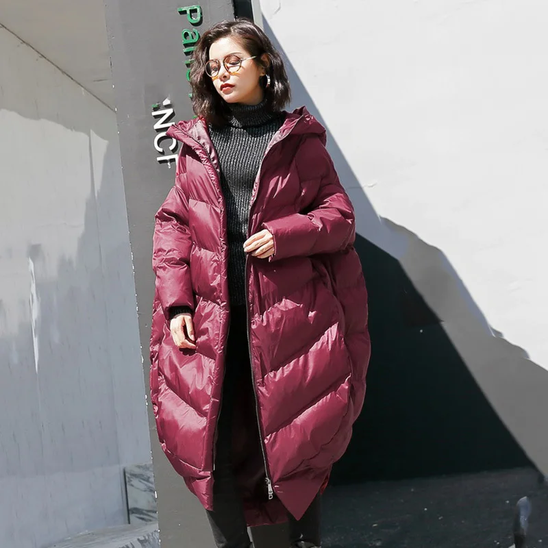 Grande red Manches De Black Parkas gray Coton Épaississement 2019 Printemps Femmes Nouveau Ji973 blue Noir Longues Taille Mode Manteau eam Lâche À rembourré Capuchon A4zgXqw