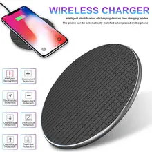 10 Вт QI Беспроводное зарядное устройство для iPhone X Xs MAX XR 8 Plus быстрая Зарядная база для samsung S8 S9 Plus Note 9 8 USB зарядное устройство для телефона