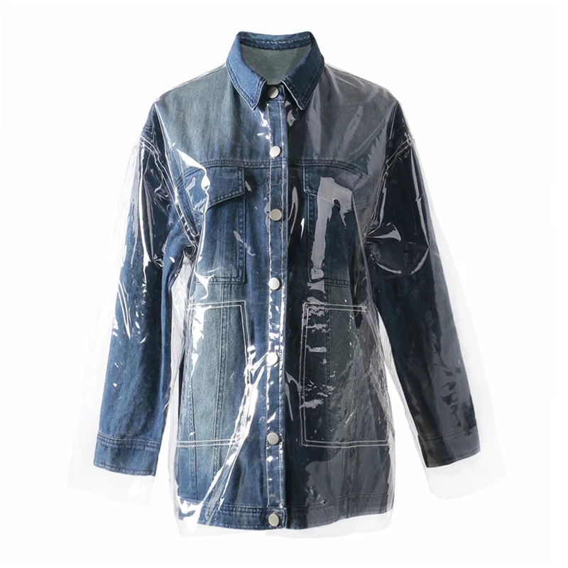 Beste SuperAen Jassen en Jassen Vrouwen Nieuwe Aankomst Denim Jas Herfst Winter 2018 Streetwear Lange Mouwen Vrouwelijke Jassen Vrouwelijke