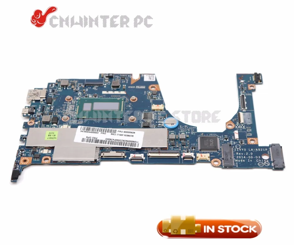 NOKOTION ZIVY0 LA A921P для Lenovo yoga2 13 материнская плата ноутбука ''SR1EN I3 4010U CPU 4 Гб ram на