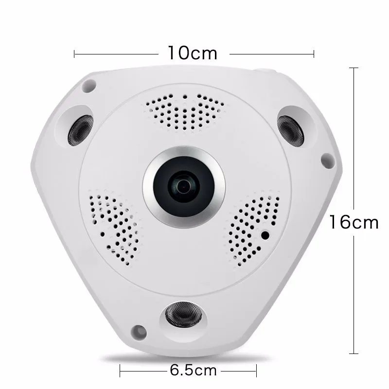 360 градусов панорамная камера CCTV Камера Wi-Fi 5MP HD Беспроводной Очки виртуальной реальности VR IP Камера дистанционного Управление Камеры