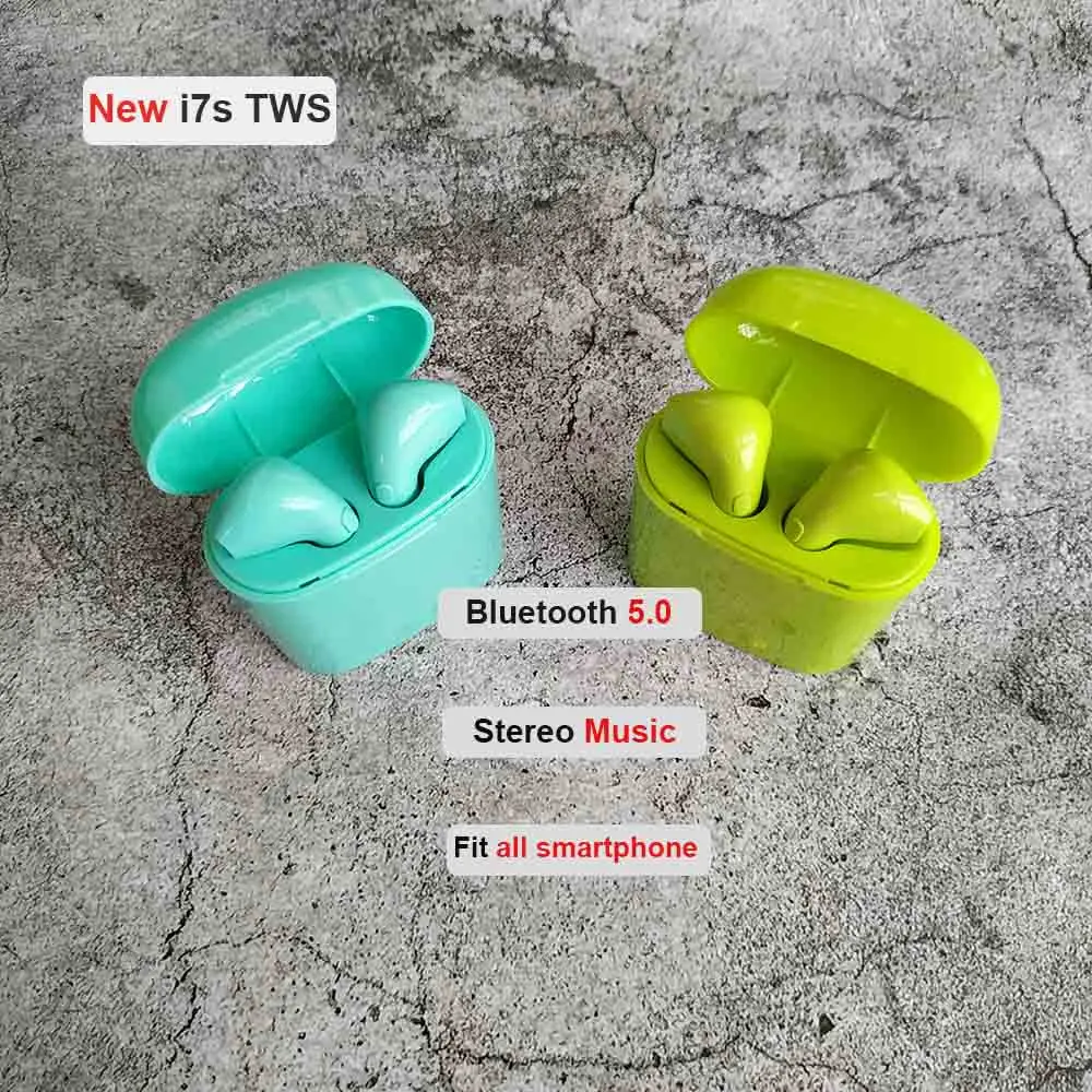 

i7s TWS Color Wireless Bluetooth 5.0 Earphone PK i10 i12 i20 i13 i14 i88 tws Stereo Earbud With Charging Box For iPhone Android