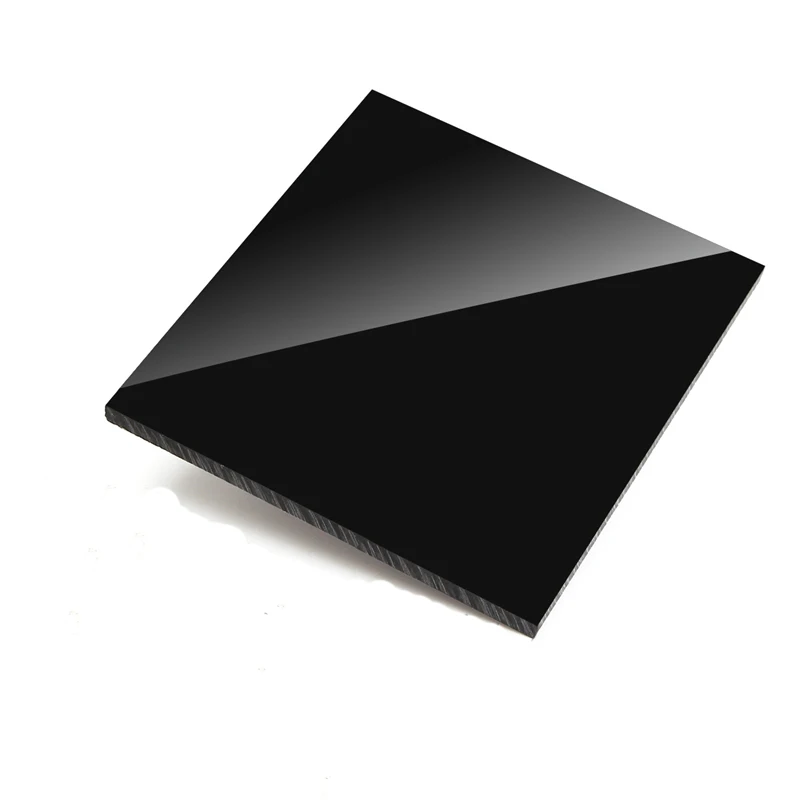 

Glossy Black Plexiglass plastic Sheet acrylic board organic glass polymethyl methacrylate 1mm 2mm 3mm 4mm thickness 100*100mm