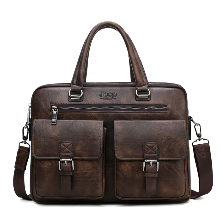 JEEP Mens Business Bag For 13.3 inch Laptop Briefcase | Jewelry Addicts