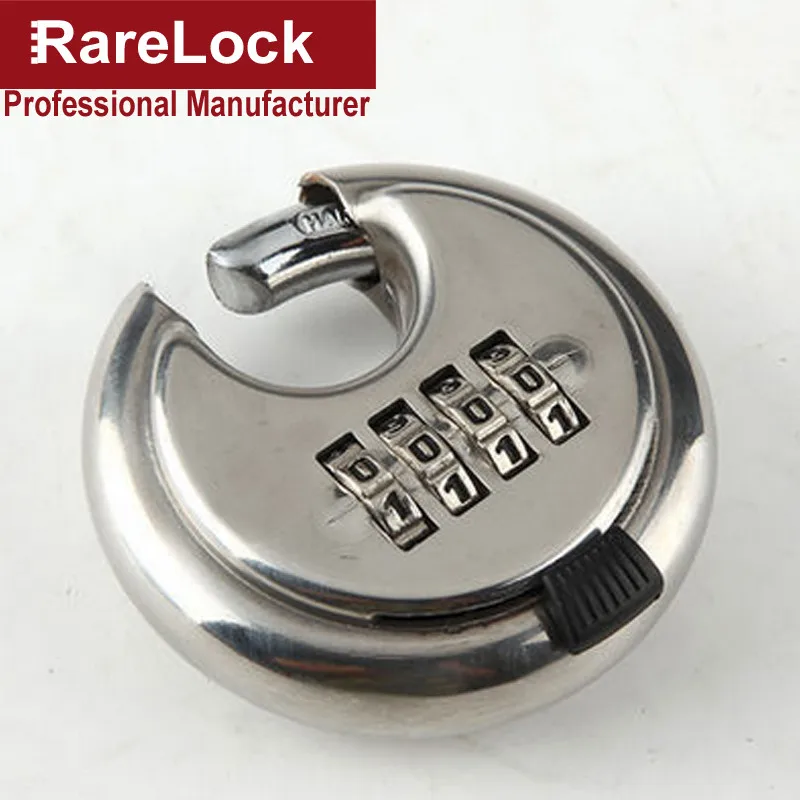 Rarelock Round 4 Digit Code Password Resettable Combination Cupboard 