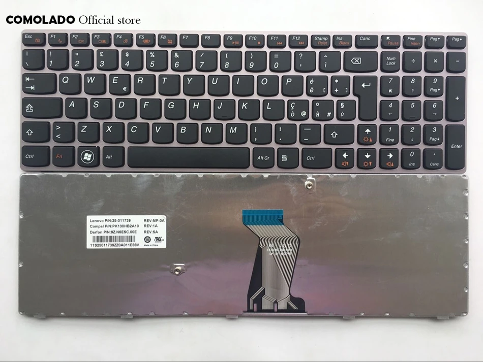 IT Italian keyboard For Lenovo Y570 Y570N Y570NT Y570P Y570I Keyboard IT Layout
