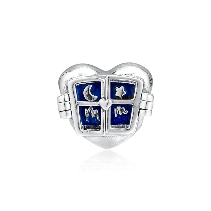 

2019 New Arrival Silver 925 Jewelry Window Heart Charm Beads for Women Bracelets & Bangles Beaded Beads for DIY Jewelry Making