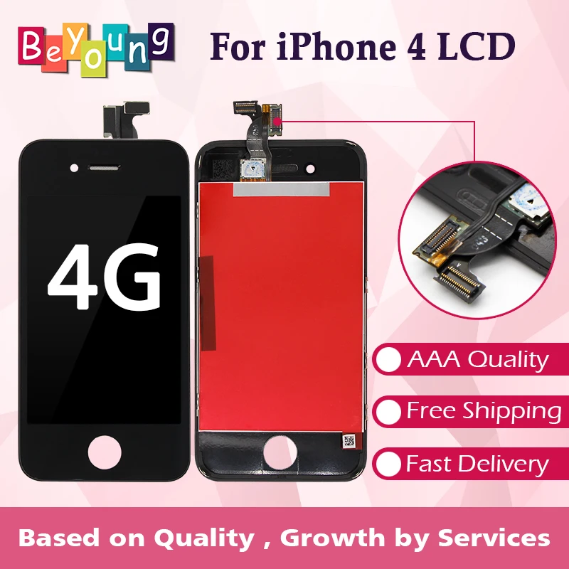 20PCS/LOT Replacement For iPhone 4 LCD Display LCD Digitizer Touch Screen Assembly Retina 