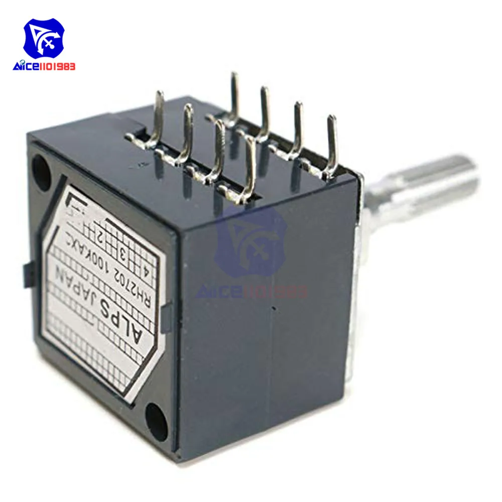 Rotary Potentiometer 50K 100K LOG ALPS RH2702 Audio Volume Control Stereo Loudness