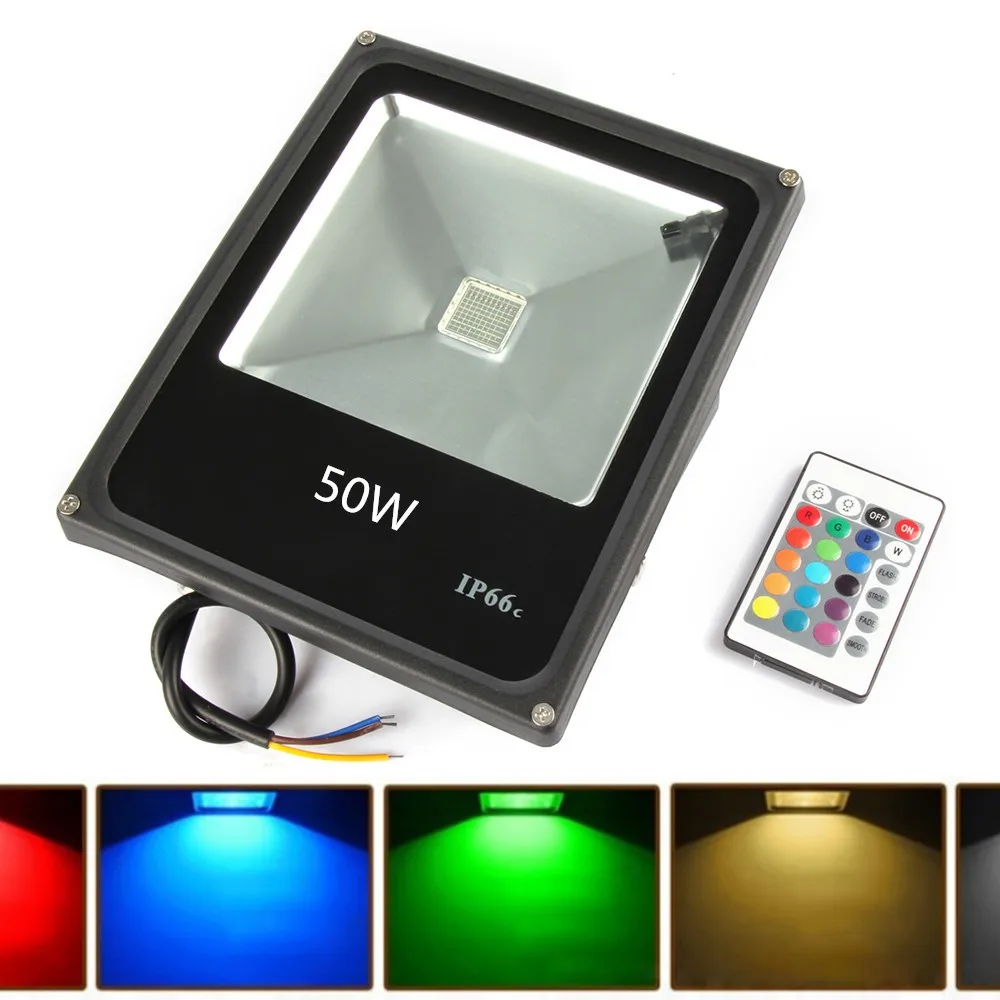 LED Flood Light AC85V 265V LED Flood Light 10W 20W 30W 50W RGB